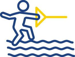 Water ski Vector Icon Design