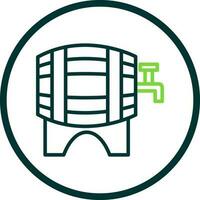 Beer keg Vector Icon Design