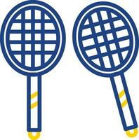 diseño de icono de vector de bádminton