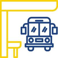 Bus stop Vector Icon Design