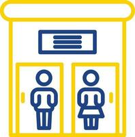 Public toilet Vector Icon Design