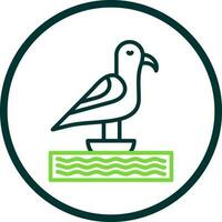Seagull Vector Icon Design