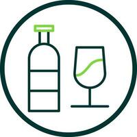 Wine bottle Vector Icon Design