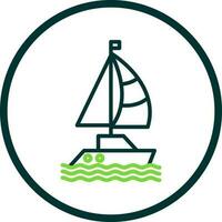 Sailboat Vector Icon Design