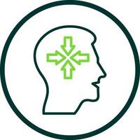 Decreased concentration Vector Icon Design