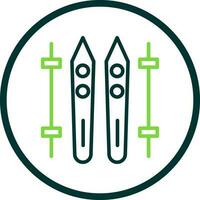 Ski Vector Icon Design