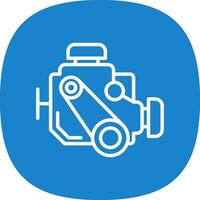 Car engine Vector Icon Design