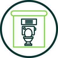 diseño de icono de vector de baño