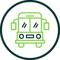 School bus Vector Icon Design