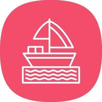 Boat Vector Icon Design