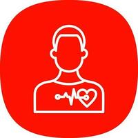 Cardiac arrest Vector Icon Design