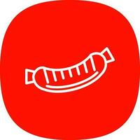 Sausage Vector Icon Design