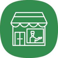 Shopkeeper Vector Icon Design