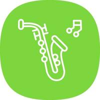 Saxophone Vector Icon Design