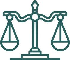 Justice scale Vector Icon Design