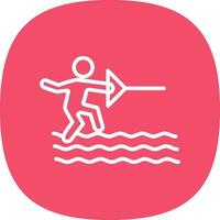 Water ski Vector Icon Design