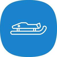 Luge Vector Icon Design