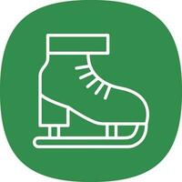 Ice skate Vector Icon Design