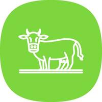 Cow Vector Icon Design