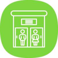 Public toilet Vector Icon Design