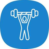 Weightlifting Vector Icon Design