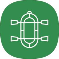 Rafting Vector Icon Design