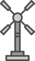 Windmill Vector Icon Design