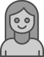 Girl Vector Icon Design