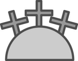 Cemetery Vector Icon Design