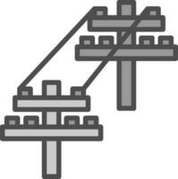 Electric tower Vector Icon Design