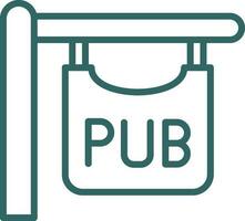 Pub sign Vector Icon Design