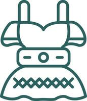 Dirndl Vector Icon Design