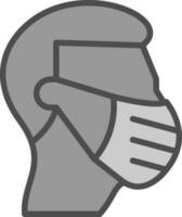 Face mask Vector Icon Design