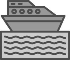 diseño de icono de vector de barco