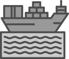 diseño de icono de vector de barco