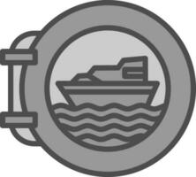 Porthole Vector Icon Design