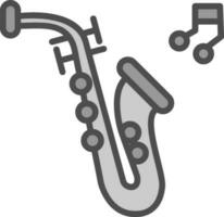 Saxophone Vector Icon Design