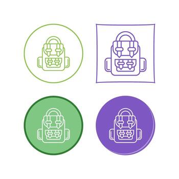 icono de vector de mochila