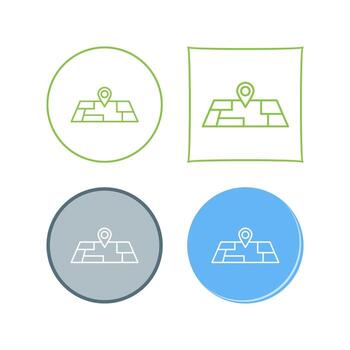 icono de vector de mapa