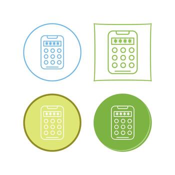 icono de vector de código pin