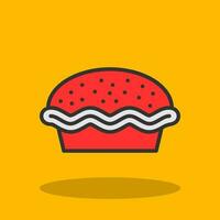 Pie Vector Icon Design