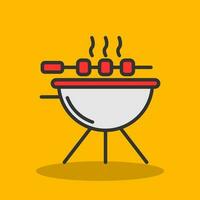 diseño de icono de vector de barbacoa