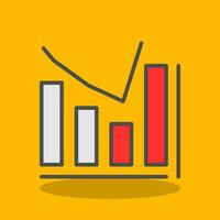 Bar chart Vector Icon Design