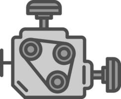 Car engine Vector Icon Design