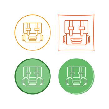 icono de vector de mochila