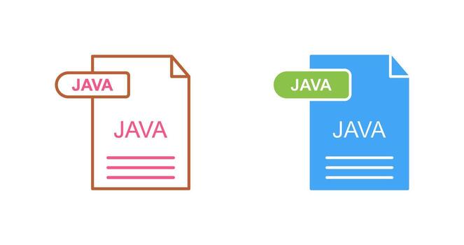 icono de vector de java