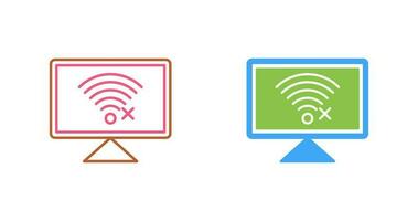 Disconnected Network Vector Icon