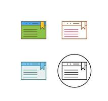 Unique Bookmarking Services Vector Icon