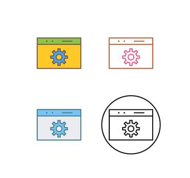 Unique Web Optimization Vector Icon