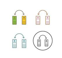 Unique Connected Systems Vector Icon